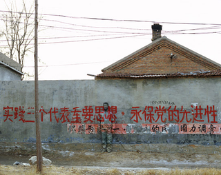 Illustration for article titled In Protest, Chinese Artist Paints Self To OctoCamo Perfection